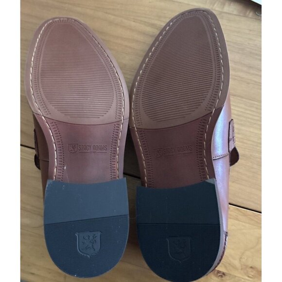Mens  Stacy Adams Marlowe Algonquin Moc Toe Penny Slip On Cognac Leather 25550 main image 3